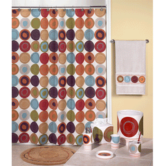 Dot Swirl Shower Curtain